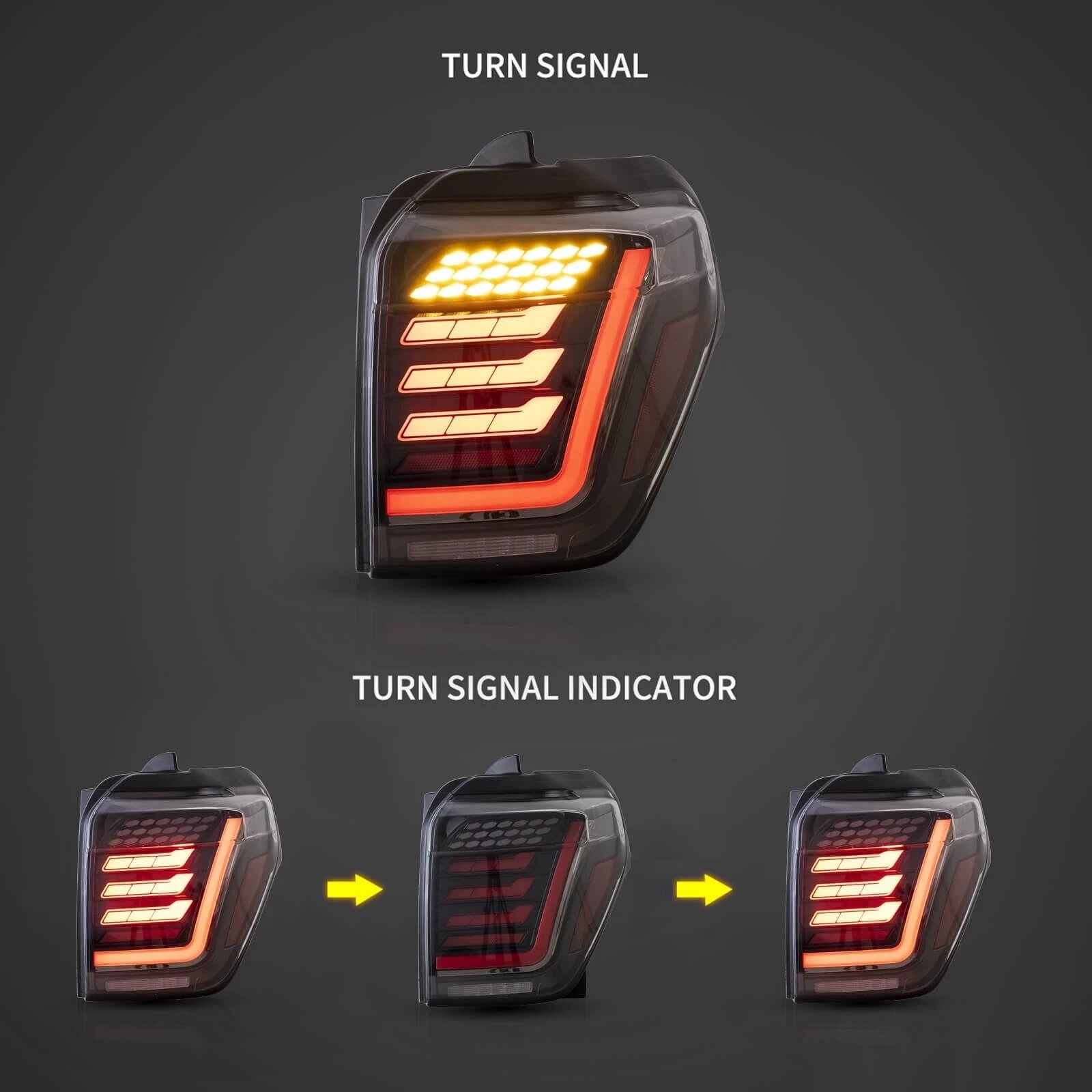 Toyota 4Runner Clear Tail Lights For 2014-2021 - Image 4