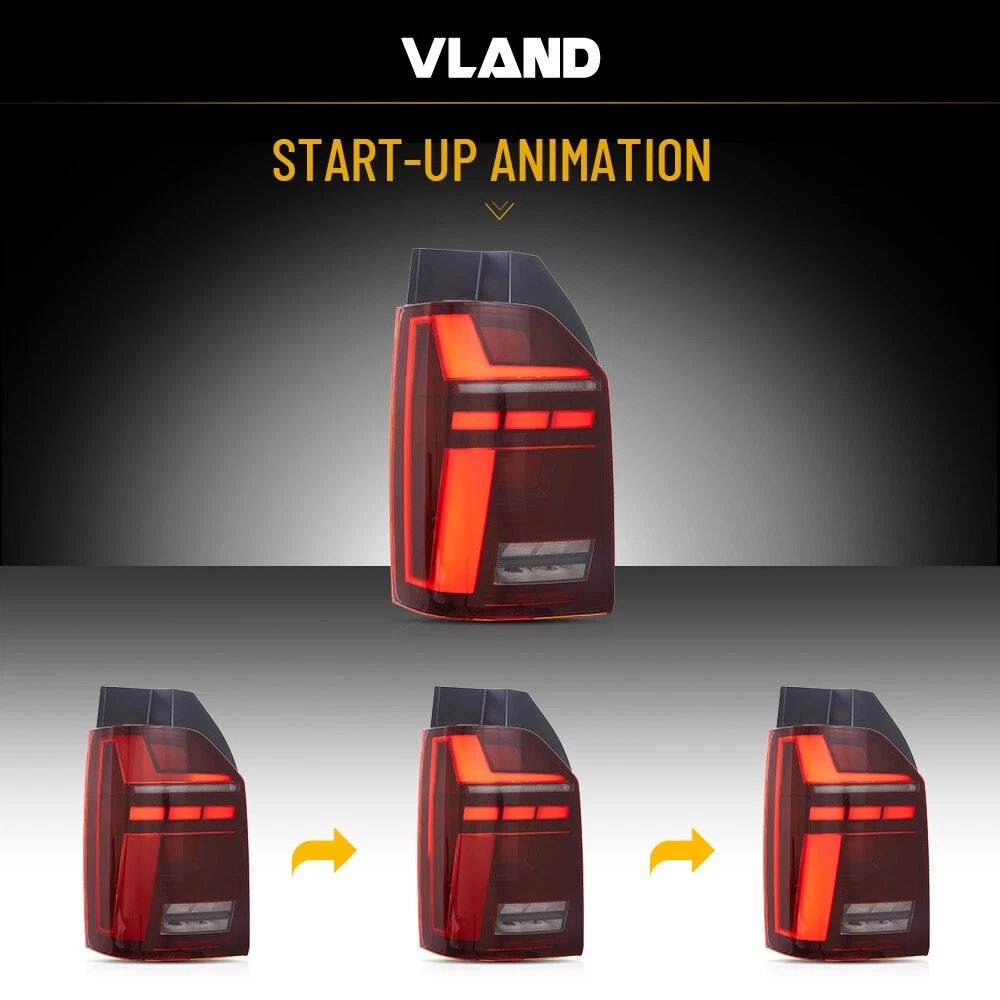 VLAND LED Tail Light For 2016-2019 VW Transporter Multivan Caravelle T6 - Image 4