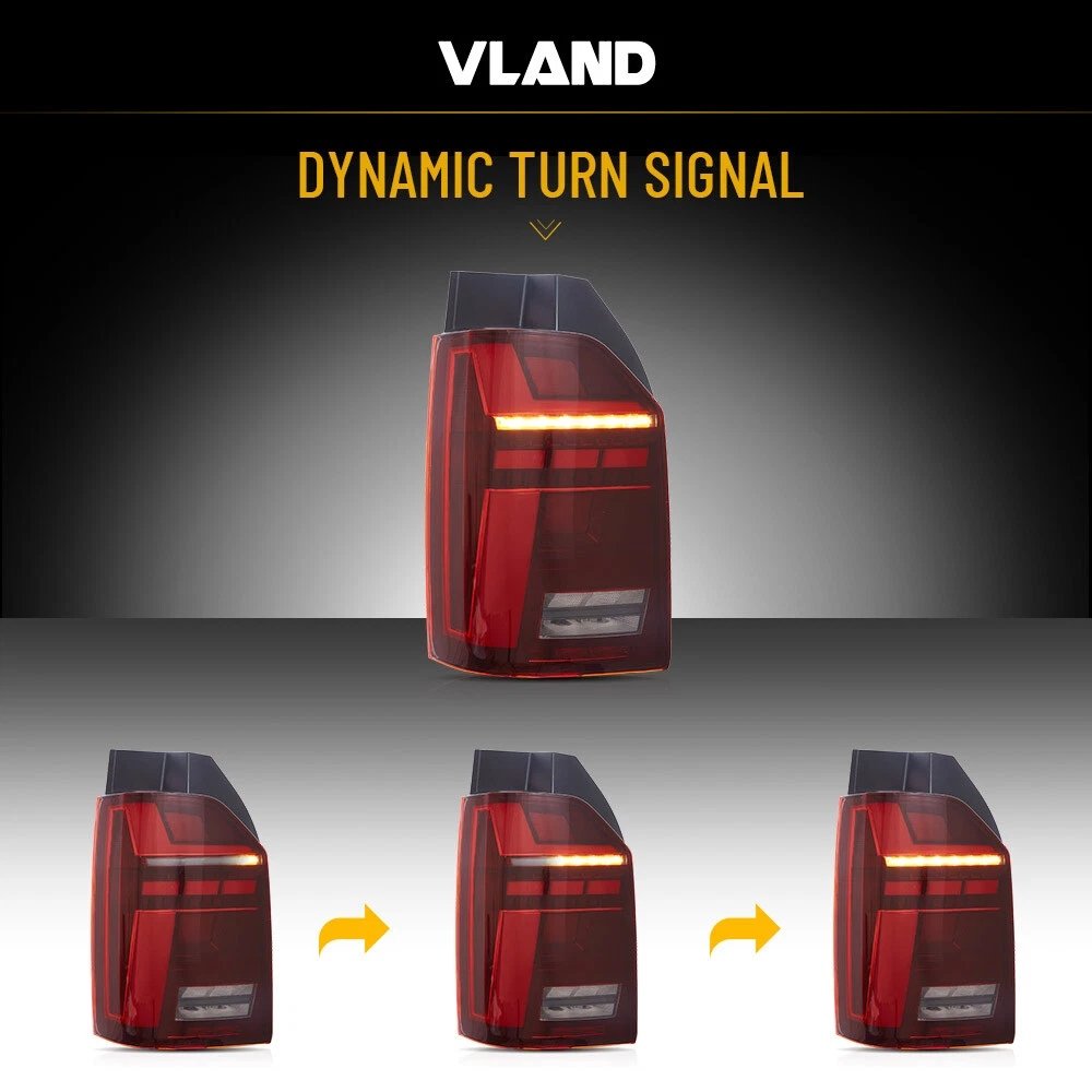 VLAND LED Tail Light For 2016-2019 VW Transporter Multivan Caravelle T6 - Image 5