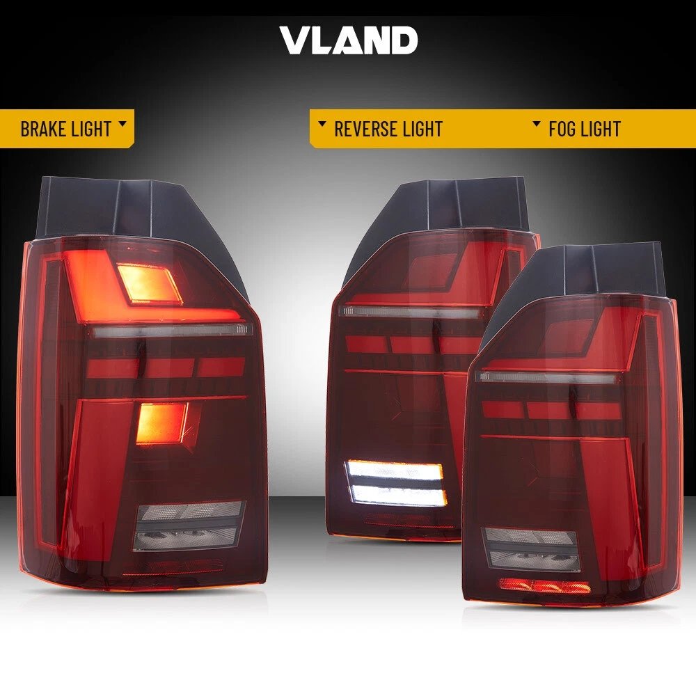 VLAND LED Tail Light For 2016-2019 VW Transporter Multivan Caravelle T6 - Image 7