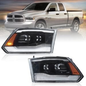 Vland 09-18 Dodge Ram 1500 2500 3500 HeadLights Full LED Black