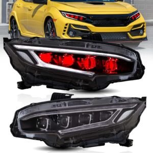 VLAND LED Headlights For 2016-2021 Honda Civic Demon Eyes