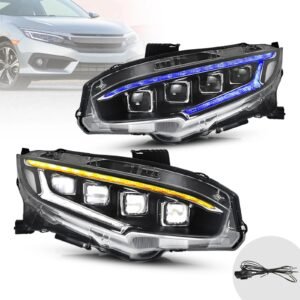 VLAND LED Headlights For 2016-2021 Honda Civic Normal Eye