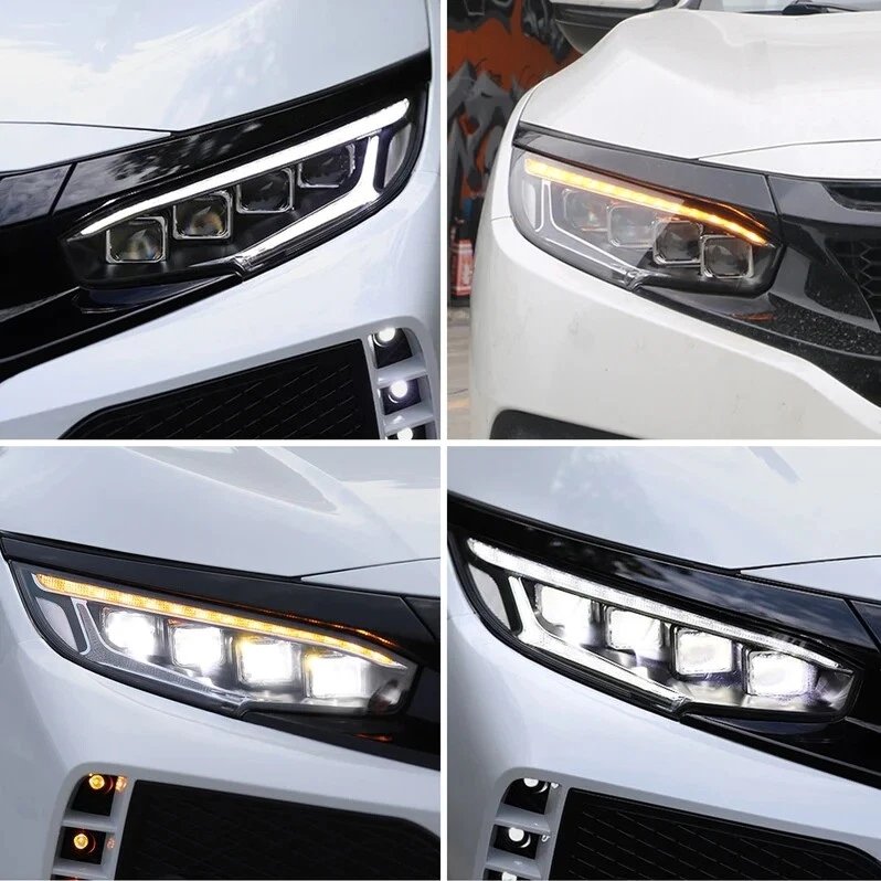 VLAND LED Headlights For 2016-2021 Honda Civic Normal Eye - Image 8