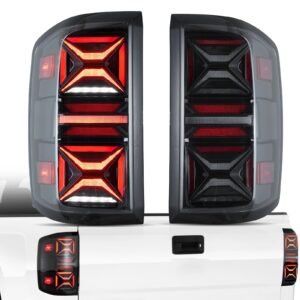 VLAND FULL LED Tail Lights Assembly For Chevy Silverado 1500 2014-2018