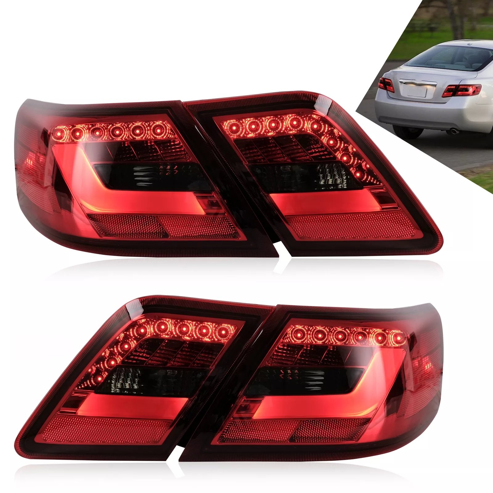 Tail Lights For Smoked Toyota Camry 2006 - 2011 - Image 14