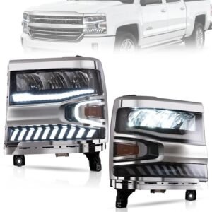 Chevrolet Silverado 1500 Clear Headlights For 2016-2018